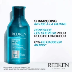Shampooing Extreme Length Redken 300ml -Produits de Coiffure Magasin 3474636920211 1 07825.1694782064