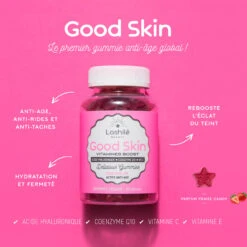 Gummies Vegan Good Skin Vitamines Boost Lashilé X60 -Produits de Coiffure Magasin Good Skin Lashile 72904.1684846902